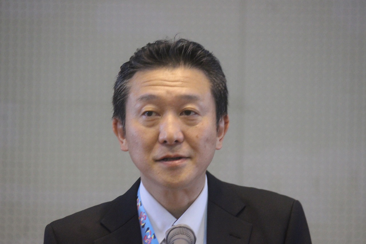 圏央道建設促進協議会総会で祝辞を述べる四童子部長