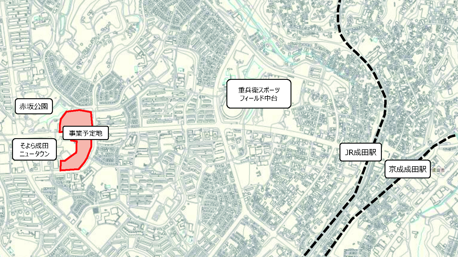 事業対象地の位置図